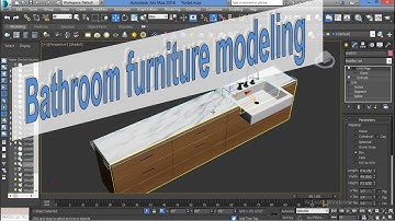 3Ds Max Bathroom furniture modeling | 3ds max tutorial | Bathroom furniture kaise banate hai