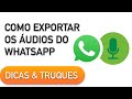 Como exportar os áudios do WhatsApp