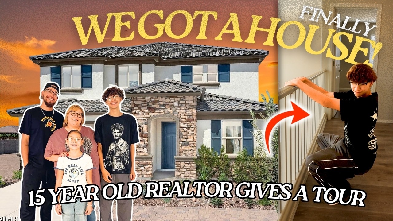 15-летний риелтор проводит экскурсию по нашему новому дому!