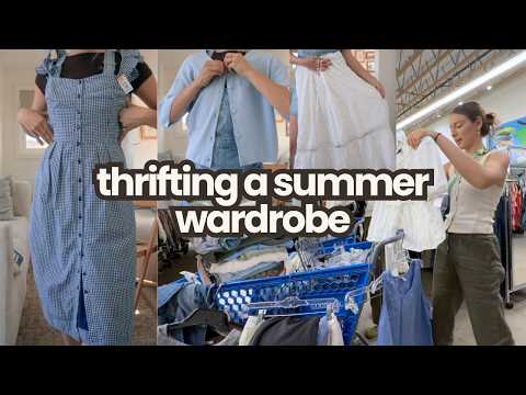 Thrifting dream summer outfits | Thrift with me | Thrift haul