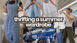 Thrifting dream summer outfits | Thrift with me | Thrift haul