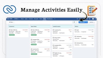 How to Use Activities in Zoho CRM (Activity Tracking Guide)