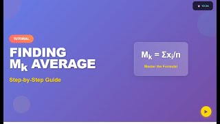 Finding Mk average: Best Interview Thought process