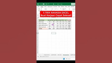 5 TRIK RAHASIA Excel Buat Kerjaan Lebih Cepet Selesai  #excel #belajarkomputeruntukpemula #exceltips