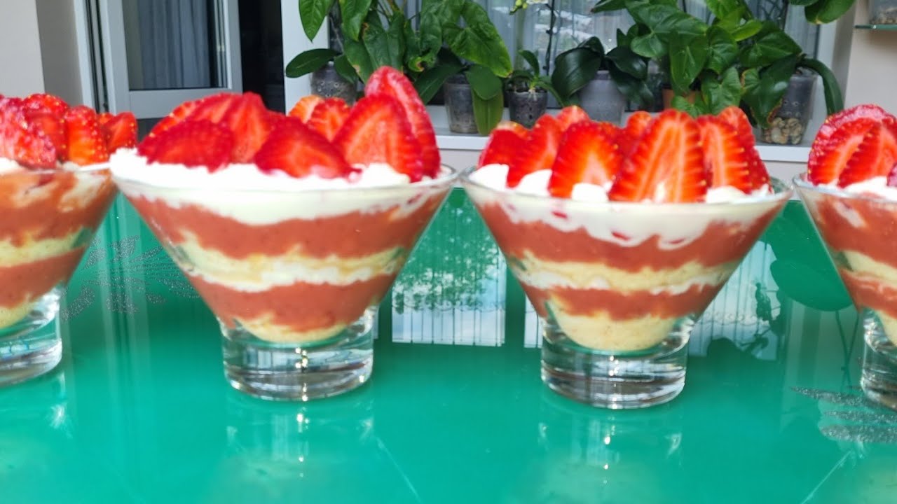 Нежный КЛУБНИЧНЫЙ десерт!!! Клубничное парфе
