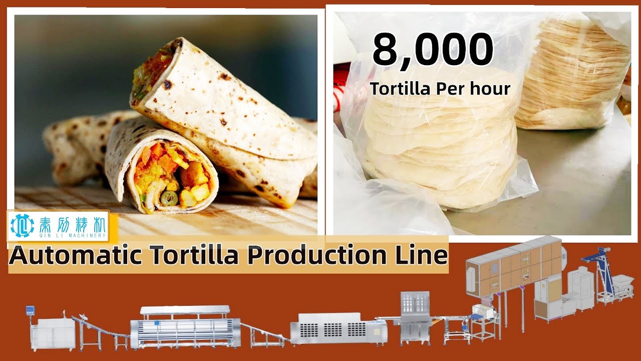 Amazing Tortilla Making Process With Fully Automatic Machinery | 8,000 Units Per Hour