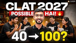 Scoring 40 in CLAT 100 Tak Kaise Pahunchein🤔💭 CLAT 2027 | Keshav Malpani