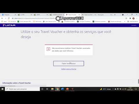 Travel Voucher Não Identificado no site da Latam