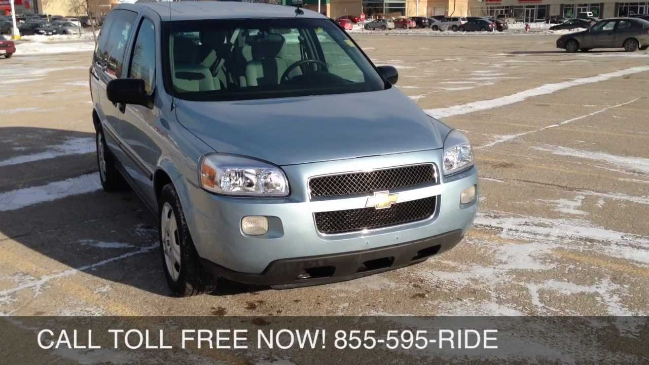 2007 Chevrolet Uplander LS | Winnipeg MB | Bad Credit Van Loans chevy volt