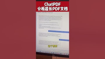 分析超长文档 ChatPDF 真会取名字，第一眼还以为是chatGPT, 结果是PDF #chatGPT #PDF #分析长文件