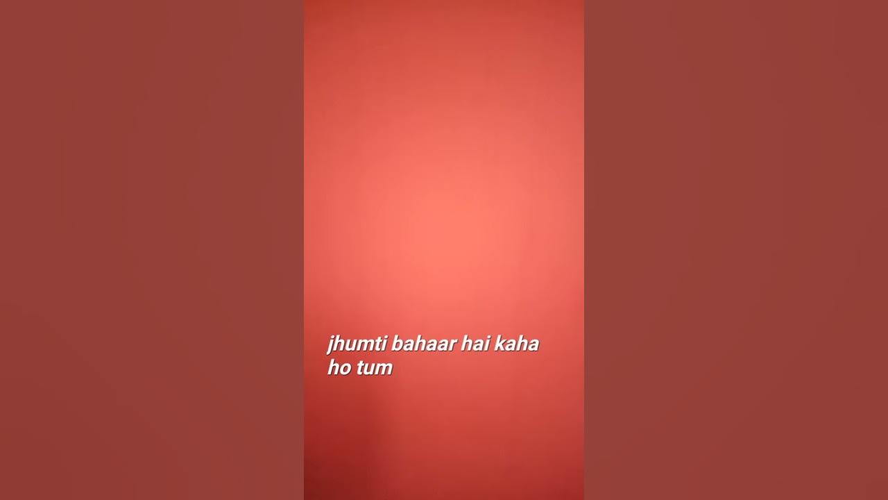 Yaad kiya dil ne kahan ho tum...