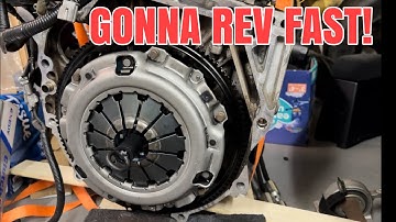 Excedy stage 1 clutch and light weight flywheel installed on the K20!