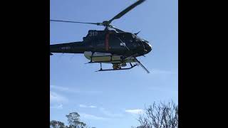 Helicopter Spraying For Weeds Resimi