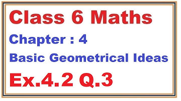 Ex.4.2, (Q.3) Chapter:4 Basic Geometrical Ideas | Ncert Maths Class 6 | Cbse