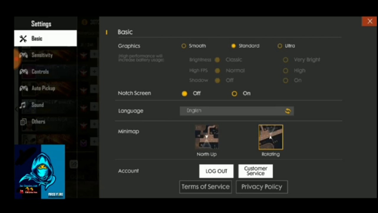 Free Fire Best Pro Setting 100% Headshot - YouTube