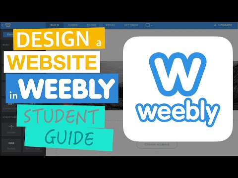 How to Create a Website in Weebly | Website Editors | Student Guide #1