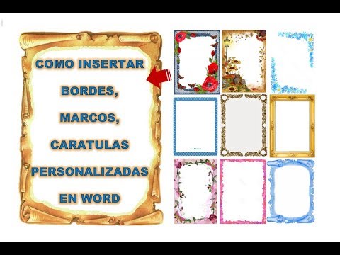 Marcos y Bordes para Hojas en formato Word y PNG