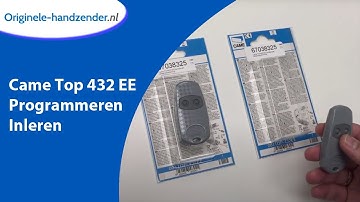 Came Top 432 EE afstandsbediening programmeren inleren