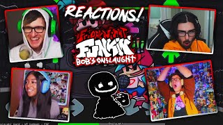 Youtuber's React To Friday Night Funkin' VS Bob's Onslaught!