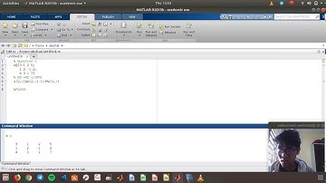 Reducing matrix to Row Reduced Form using MATLAB (SNU)