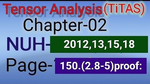 Tensor analysis Chapter-02(Hon