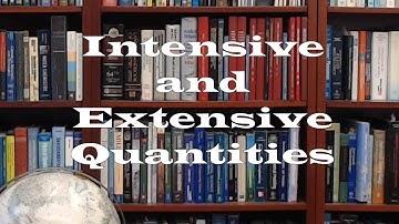 Intensive and extensive quantities