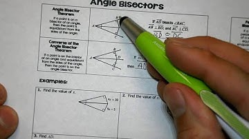 Angle Bisector Notes