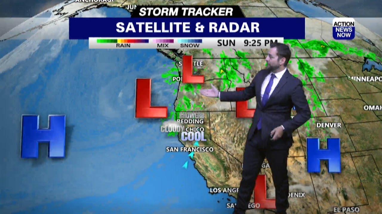 Storm Tracker Forecast: Wet & windy start to your work week - YouTube