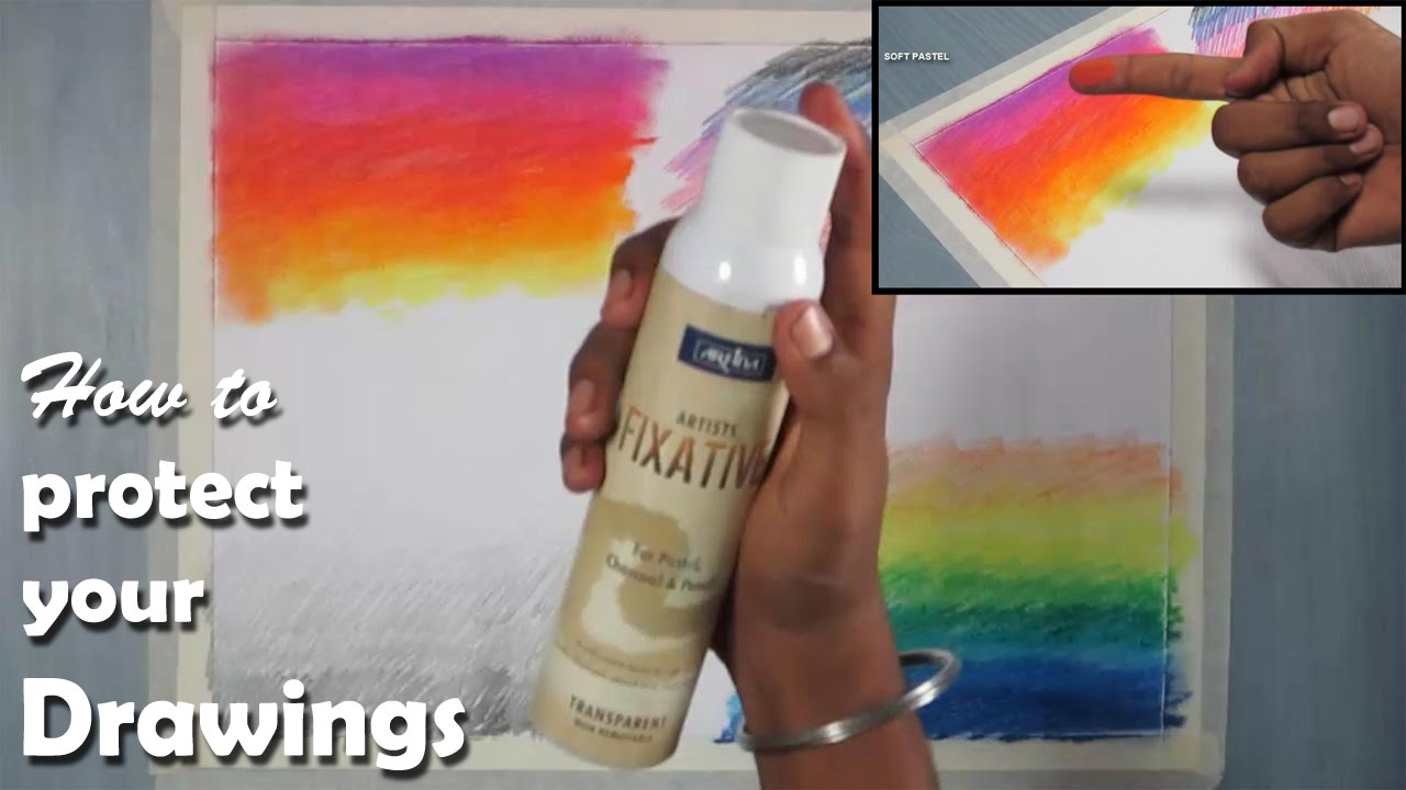 Steps on How To Apply Spray Fixative to Artwork