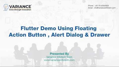 Flutter Demo using Floating action Button , Alert Dialog & Drawer 1