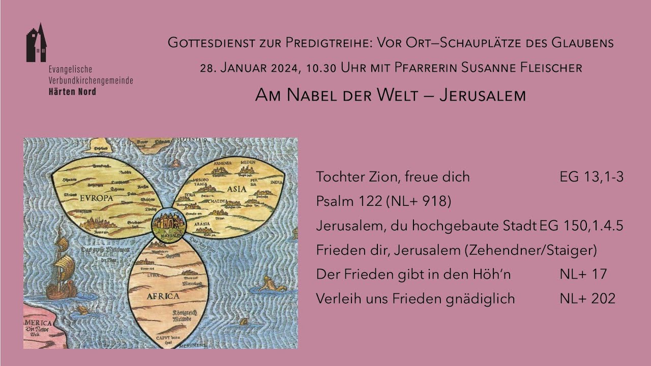 Gottesdienst zur Predigtreihe am 28. Januar 2024, 10.30 Uhr - YouTube