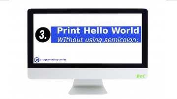 Print hello world without semicolon in C programming #3