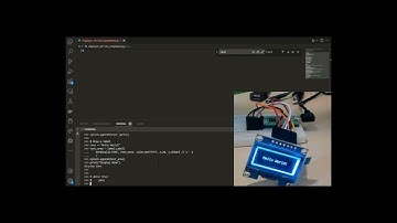 CircuitPython automatically mirrors the REPL on attached OLED