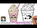 How to Draw a Cute Frappuccino Easy | Pusheen Cafe