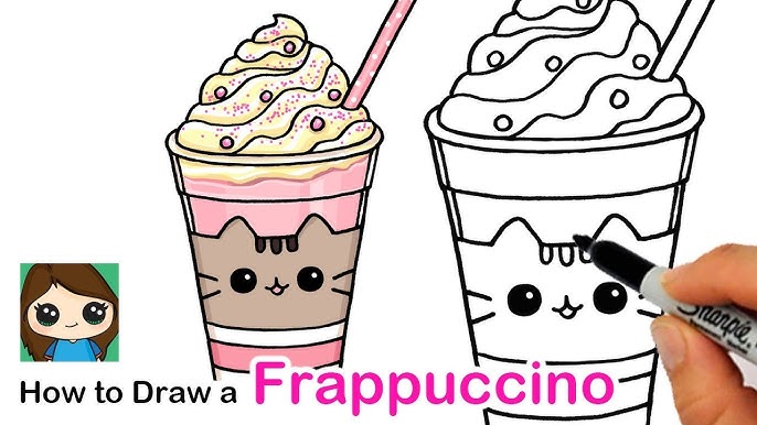 How to Draw a Starbucks Frappuccino Cute