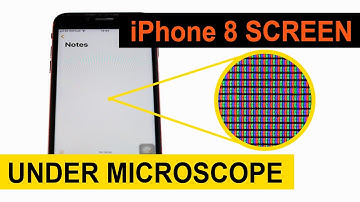 iPhone 8 Retina HD display 1000X | Magnified Under Microscope | RGB Pixels