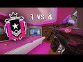 Clutching a SURROUNDED 1v4 FTW - Rainbow Six Siege