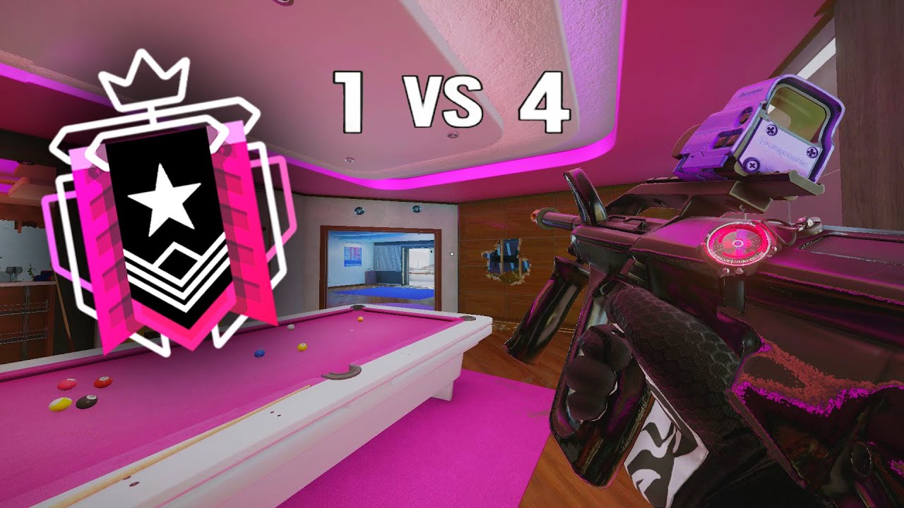 Clutching a SURROUNDED 1v4 FTW - Rainbow Six Siege - YouTube