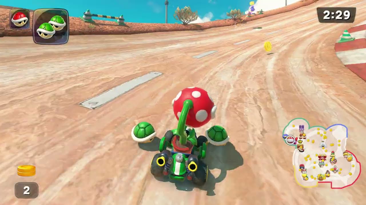Mario Kart World - Coin Runners | Piranha Plant (4K)