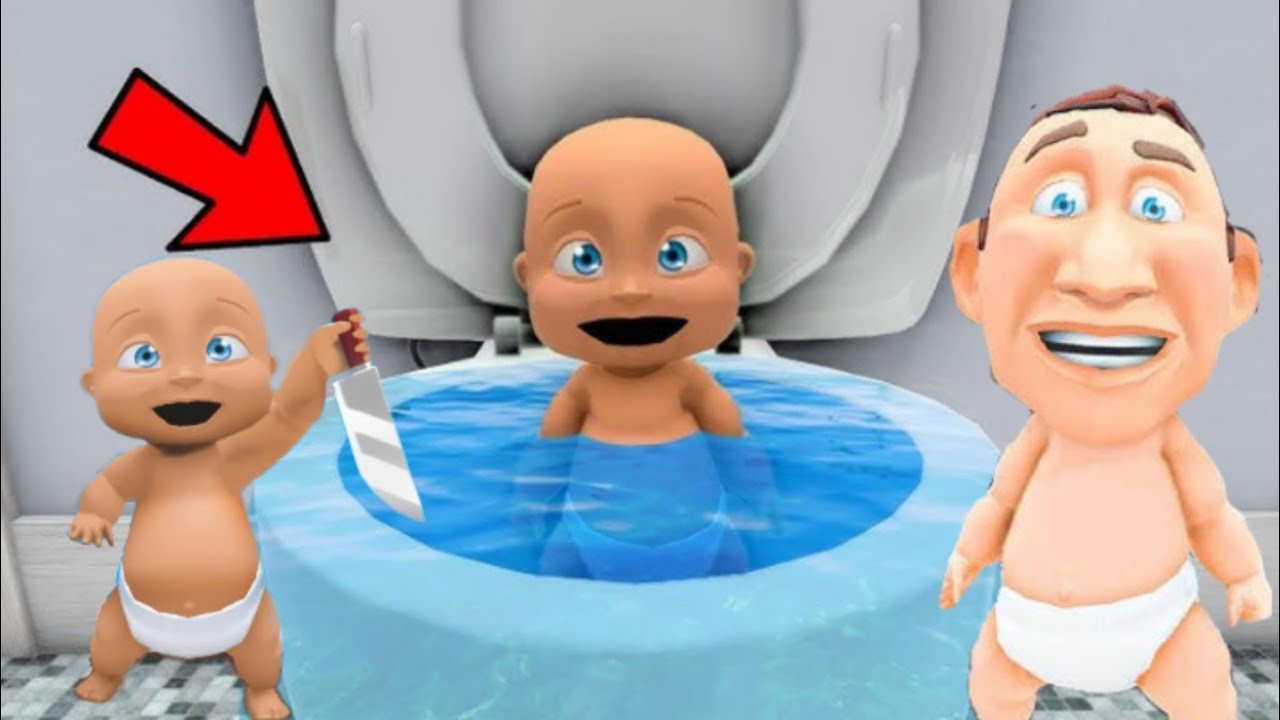 😂WATCH: Babies' GO wild! A SECRET NEW TOILET DADDY Adventure FLOODS ENTIRE School! Who's Your Daddy?