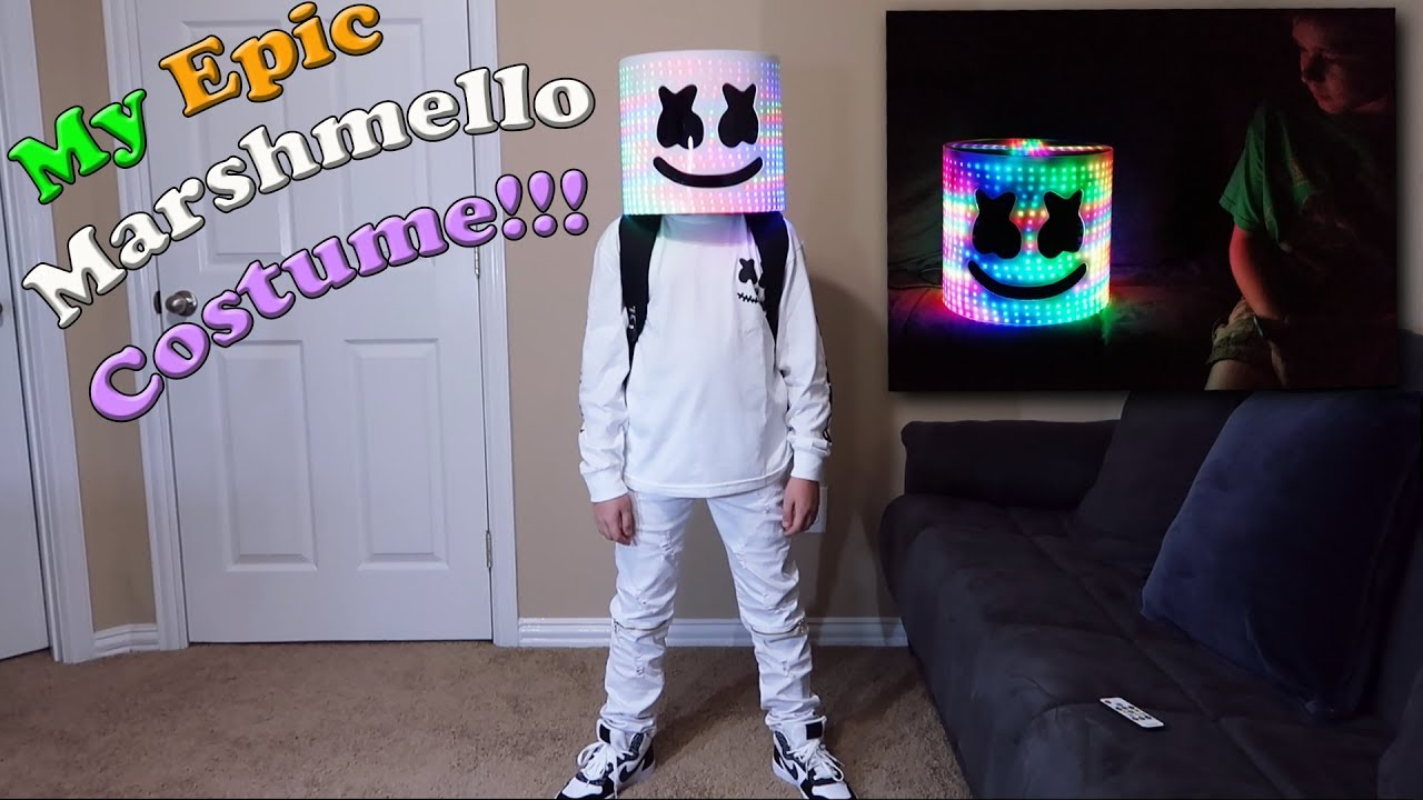 My Epic Marshmello Costume!!! - YouTube