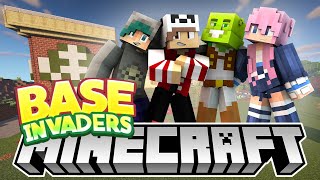 It Went SO WRONG!  Minecraft Base Invaders Challenge