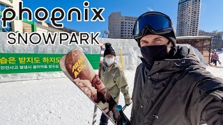Early Season Skiing at Phoenix Park Resort Korea