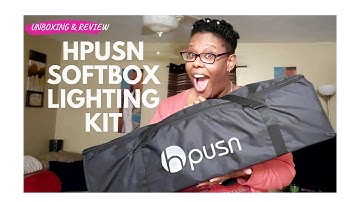 HPUSN Softbox Lighting Kit From Amazon : Unboxing & Review