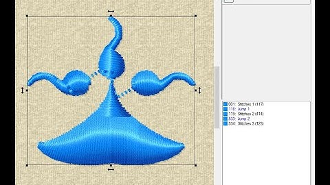 Embird - Quickly Add Color Stop So Your Older Machine Trims Jumps