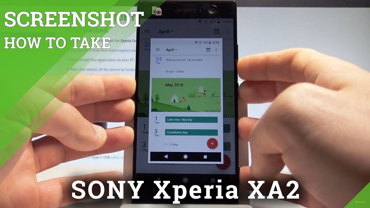 How to Screenshot on SONY XA2 - Capture Screen |HardReset.Info