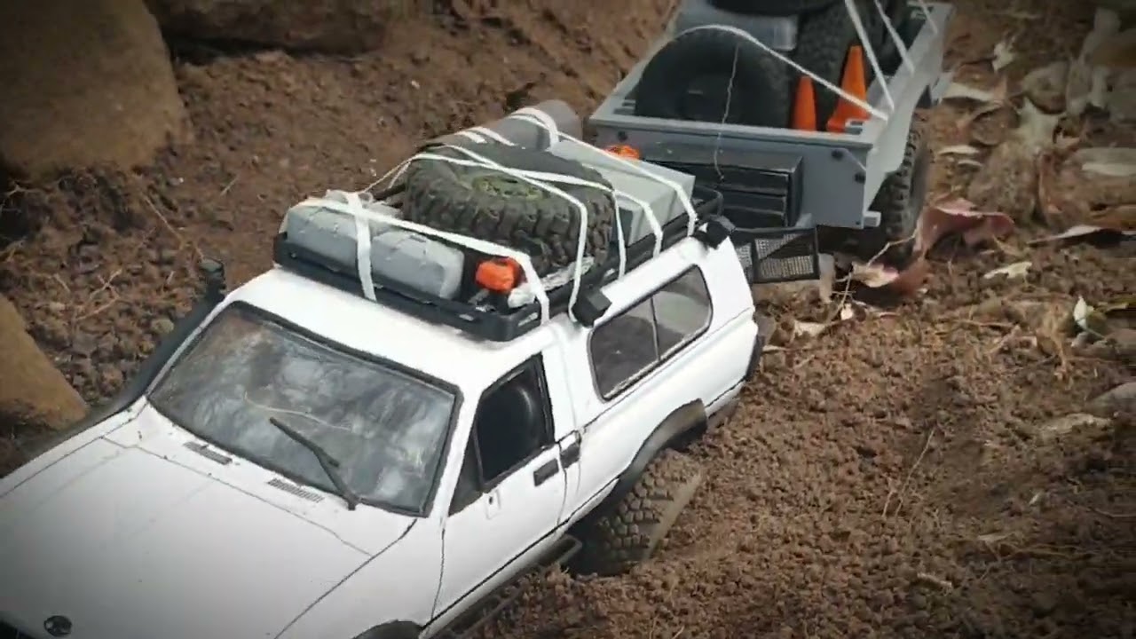 1/16 scale box trailer test towed by the C24