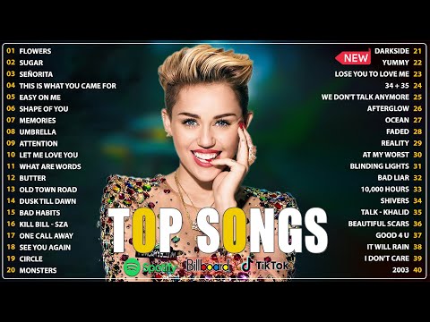 Miley Cyrus, Ed Sheeran, Miley Cyrus, Maroon 5, Rihanna, Bruno Mars, Adele Pop En Inglés 2024