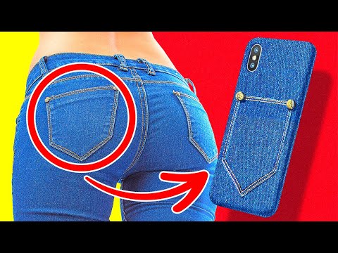 Video: Cách Trang Trí Túi Denim Và ốp Lưng điện Thoại