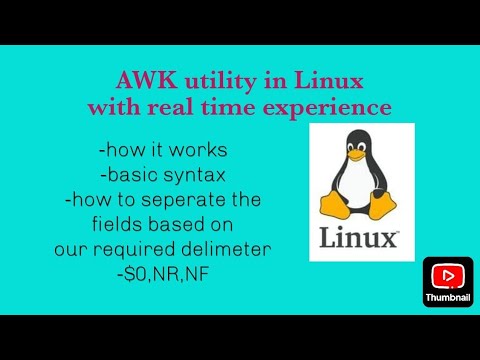 AWK utility in